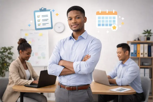 Apprenants en formation bureautique